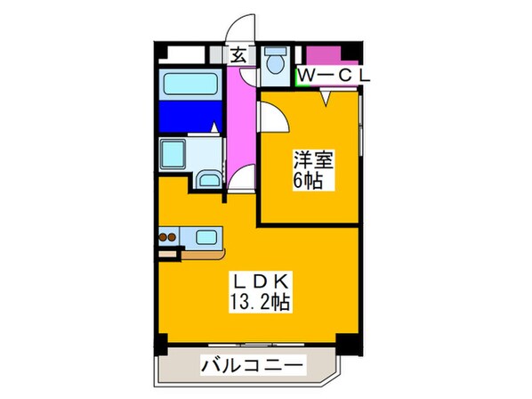 イーストキュ－ブの物件間取画像